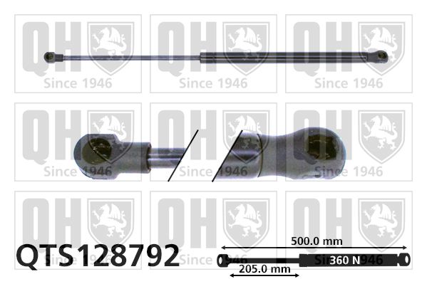 QUINTON HAZELL Газовая пружина, крышка багажник QTS128792